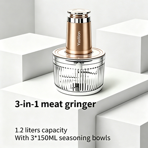 <span class=keywords><strong>Picadora</strong></span> Eléctrica de Cebolla y Ajo con Recipiente de Vidrio de 1.2L, <span class=keywords><strong>Picadora</strong></span> Multifuncional de Carne para Masa, Chile, Verduras, Comida para Bebés, Estilo Urbano y Ejecutivo - Product Image 1