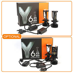 Nuevo Super brillante Y6D bombilla <span class=keywords><strong>de</strong></span> lámpara <span class=keywords><strong>de</strong></span> coche alto haz bajo láser H4 Led proyector faro Bi Led proyector lente Kit <span class=keywords><strong>de</strong></span> bombillas LED - Product Image 6