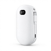 Batterie externe 10000mAh 22.5W à charge rapide avec écran LED et câble Type-C intégré, chargeur portable pour les voyages, le bureau et les trajets quotidiens