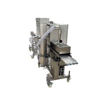 Machine compacte automatique de revêtement en poudre, petite machine commerciale pour le recouvrement de panure et l'enrobage de graines de sésame pour les snacks frits