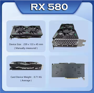 การ์ดจอ Radeon RX580 8GB GDDR5 รุ่นปรับปรุงใหม่สำหรับขายส่ง พร้อมพัดลมระบายความร้อน 2048SP ช่องต่อ DP สำหรับใช้งานกับเดสก์ท็อปเล่นเกม - Product Image 4