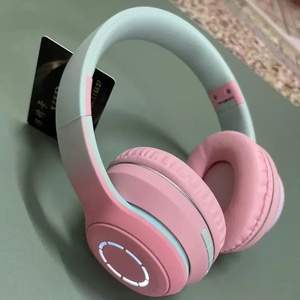 Auriculares Inalámbricos HI-FI con Bajos y Cancelación de Ruido, Micrófono Ligero, Diseño Degradado, Casco Deportivo para Chicas, Compatibles con BT para Teléfonos Móviles y Aviación - Product Image 5
