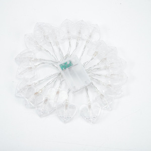 Valentinstag LED Love Clip Batterie betriebene 10 LED herzförmige Lichterketten für Hochzeiten im Freien Partys Home - Product Image 6