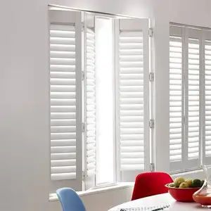 Australia e Inglaterra Designline Movible Bi Fold Sliding Plantation Windows Shutter Louver Shutter Horizontal 30-35 Days Apartment