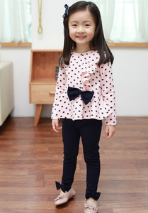 Conjuntos de Ropa Little Bow Suits, Conjuntos de Ropa para Niños de Fábrica con Volantes - Product Image 4