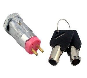 CANISS Security Zinc Alloy Chrome Plating Switch Locks &amp; Keys Model 22KP for <strong>Gambling</strong> Machine - Product Image 3