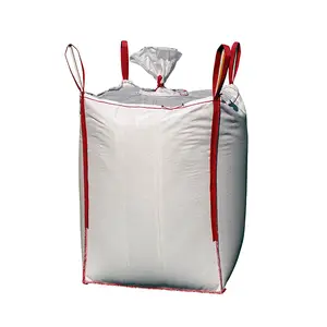 बड़े आकार का बड़ा बैग 1 टन सीमेंट पैकिंग FIBC PP जंबो बैग