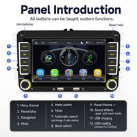 Reproductor Multimedia para Auto de 7'' y 2 Din para Skoda Octavia Combi Roomster Superb Seat Altea Leon, CarPlay Inalámbrico, Android Auto, Radio para Auto