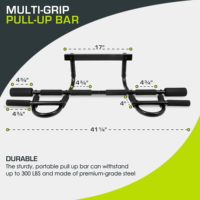 Barre de traction de porte pour usage domestique Portable largeur réglable en acier robuste musculation et musculation