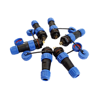 SP29 IP67 Nylon étanche Power Aviation Plug 2Pin droit mâle femelle accouplement connecteur circulaire avec cuivre plaqué or