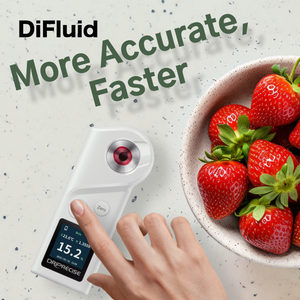 Refratômetro Digital DiFluid PU Basic <span class=keywords><strong>0</strong></span>-35% à Prova d'Água, Refratômetro Portátil Automático para Medição de Sucos, Frutas, Bebidas e Alimentos - Product Image 3