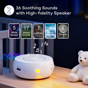 Máquina <span class=keywords><strong>de</strong></span> Ruido Blanco Portátil Recargable con 30 Sonidos <span class=keywords><strong>para</strong></span> <span class=keywords><strong>Dormir</strong></span>, Altavoz <span class=keywords><strong>para</strong></span> Bebés con Luces Nocturnas <span class=keywords><strong>de</strong></span> Colores, Venta al por Mayor - Product Image 3