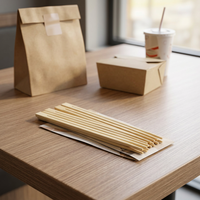 Baguettes jetables en bambou naturel biodégradables et écologiques de qualité alimentaire personnalisées pour hôtels et camping