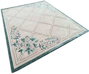 Alfombra Moderna de Diseño Personalizado, de Lana, con Patrón Floral, Hecha a Mano, Antideslizante, Apta para Mascotas, Suave y Afelpada, para Dormitorio o Sala de Estar - Product Image 6