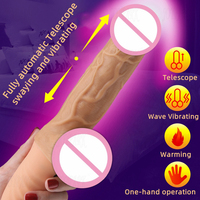 Vibrador Telescópico JoyPark de 10 Frecuencias, Silicona Resistente, Recargable por USB, Impermeable IPX5, Sin Látex, Vibrador Grande
