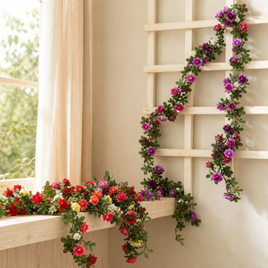 Großhandel Hochwertige Künstliche Blumengirlande 2,5m Seiden-Pfingstrosengirlande 45 Blumen Biegbar Hochzeitsbogen Party Heimdekoration Großpackung - Product Image 6