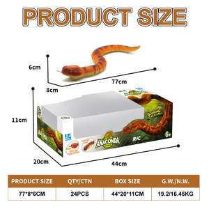 May Mắn Đồ Chơi Hồng Ngoại Đài Phát Thanh Điều Khiển 2.4Ghz Con Rắn Đồ Chơi Mô Phỏng Đồ Chơi Lắc Con Rắn Điện 360 Độ Xoay Động Vật Con Rắn - Product Image 5