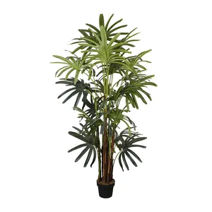 2.0m Tropical Rhapis Excelsa Natural Looking Decor künstliche Lady Palm grün