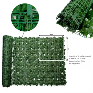 Realistico recinzione a foglia artificiale per la decorazione del giardino verde Non sbiadisce resistente agli agenti atmosferici robusto durevole - Product Image 4