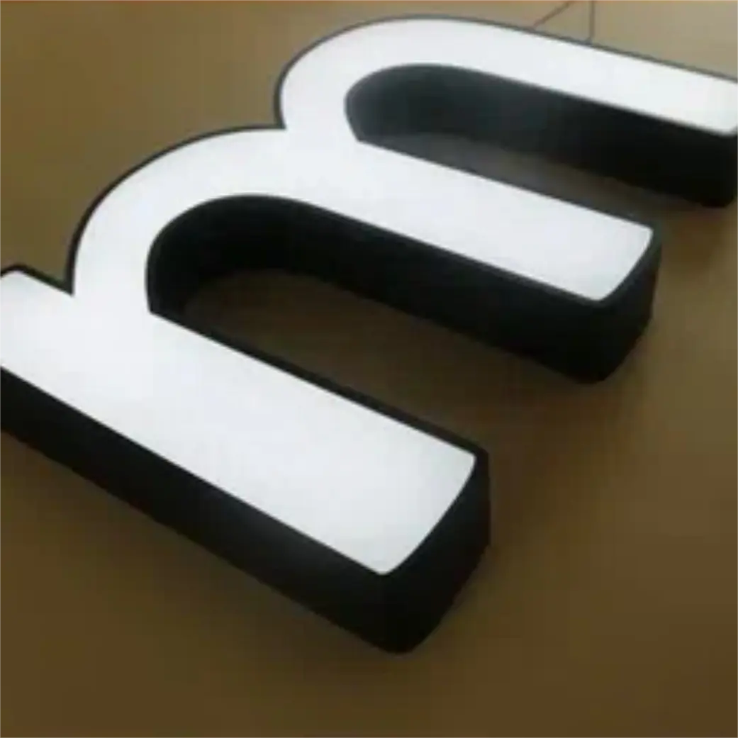3d Led Sign Letters Outdoor Waterproof Custom Commercial Architectural Stainless Steel And Acrylic Signs.