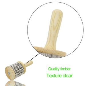 Cabasa de Madera, Instrumento Musical de Percusión, Accesorio para la Educación Musical y el Desarrollo Temprano - Product Image 5
