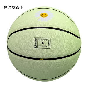 Fabrikverkauf PSYCHE HF-7046 Basketballbälle Leuchtend Grün Glühend Innen- und Außenbereich PU Größe 7 BSCI-zertifiziert OEM-Logo - Product Image 5