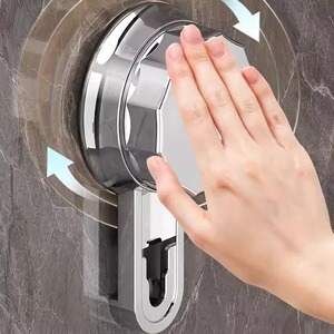 Jinxian <b>Toothbrush</b> <b>Holder</b> 4 Cup Transparent Suction Cup <b>Wall</b> Mounted Bathroom Storage - Product Image 2