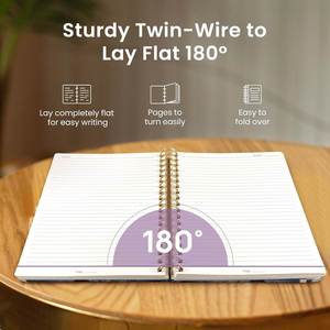 Cuaderno Espiral con Páginas Rayadas, Tapa Dura, Ideal para Tomar Notas, Perfecto para Oficina, Hogar y Escuela - Product Image 4
