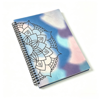 Carnet à spirale personnalisé ColorFly avec logo, couverture à rabat, reliure spirale, feuilles mobiles en PP, 50 feuilles, impression intérieure, pour bureau, école, planificateur
