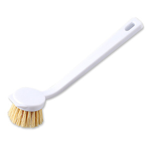 Éponge à vaisselle de qualité professionnelle à long manche en fibres végétales, outil de nettoyage anti-graisse pour casseroles et vaisselle - Product Image 3