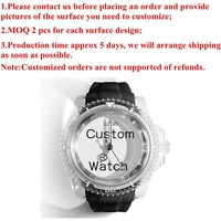 Nouvelle Montre Personnalisée avec Votre Logo et Photo, Étanche en Silicone Transparent