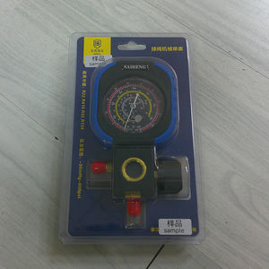 प्रशीतन R410 R22 40404 एक एकल गुना गेज, नियंत्रण वाल्व ग्लास कम और उच्च दबाव गेज के साथ - Product Image 3