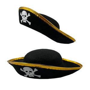 Accessoires de spectacle d'Halloween, chapeau de pirate pour enfants, capitaine des Caraïbes - Product Image 2