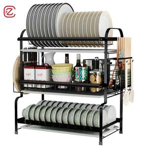 Escurridor de Platos Metálico de Alta Calidad, Organizador de Accesorios de Cocina, Estante para Almacenamiento de Platos y Tazones - Product Image 1