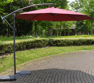 Parasol de haute qualité avec éclairage solaire LED, parasol de patio extérieur, grand format - Product Image 1