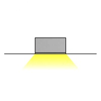 Profilé LED en aluminium pour cloison sèche 62x14mm, encastrable pour plafond et mur, pliable, à découper, pour décorations