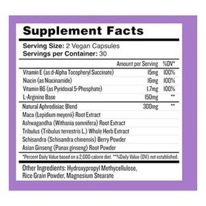 Mélange Libido OEM (60 capsules) - Mélange naturel avec Maca, Ashwagandha, végétalien, non-OGM, sans sucre - Product Image 2