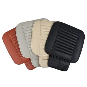 universal car leather anti-skidding seat cushion with pockets 3pcs car seat cushion set