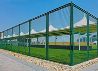 Valla Económica para Estadios Deportivos con Orificios en Forma de Diamante y Malla de Alambre de Alta Elasticidad para Escuelas Deportivas
