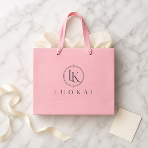 Sac cadeau en papier miniature avec logo personnalisé, papier cartonné blanc, emballage cadeau avec poignée en ruban pour vêtements, bijoux - Product Image 4