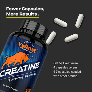 OEM/ODM <b>Creatine</b> Monohydrate Capsules for Adult Muscle Growth Peak Strength-Customized Packing Health Food Grade Low Carb - Product Image 2