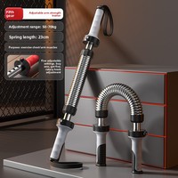 Appareil d'entraînement de force réglable pour hommes, équipement multifonctionnel de musculation des bras et des pectoraux, bâton de fitness à ressort pour la force des bras