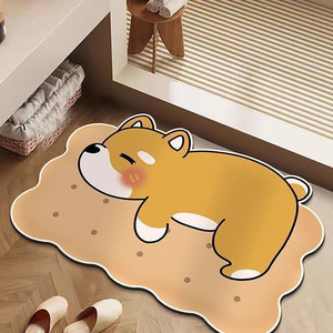Alfombra de Baño con Forma de Gato, Tierra de Diatomeas, Antideslizante, Absorbente de Agua, Diseño de Dibujos Animados Único - Product Image 5