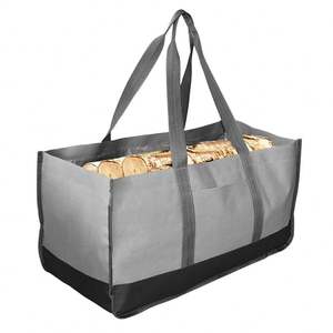 Échantillon gratuit de sacs à bois de chauffage en vrac provenant d'usines OEM, sacs à bois de chauffage en toile à vendre/grands/portables et durables, sac de transport pour bûches - Product Image 4