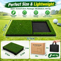 Tapis de golf pliable avec surface EVA 37,5 x 53,5 cm pour les séances d'entraînement de swing en intérieur – Commandes en gros pour importateurs