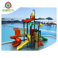 Neue Lange Outdoor-Vergnügungspark-Schwimmbad Fiberglas-Wasserrutsche für Kinder-Spielplatzgeräte