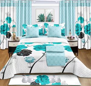 Vente en gros Ensemble <span class=keywords><strong>de</strong></span> <span class=keywords><strong>rideaux</strong></span> et <span class=keywords><strong>de</strong></span> couette en polyester épais bon marché populaire 16 pièces - Product Image 6