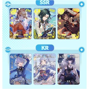 Carte da <span class=keywords><strong>Gioco</strong></span> <span class=keywords><strong>Genshin</strong></span> Impact, Giocattoli per Bambini, Carte Collezionabili Originali Rare Anime TCG CCG, Booster Box, Giochi da Tavolo, Regali - Product Image 4