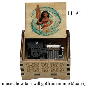 Caja de Música de Madera con Diseño de Anime Ocean Princess, Mecanismo de Cuerda, Regalo Especial para Cumpleaños - Product Image 3