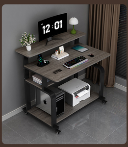 Bureau d'<span class=keywords><strong>ordinateur</strong></span> de bureau pouvant accueillir une <span class=keywords><strong>imprimante</strong></span>, <span class=keywords><strong>petit</strong></span> bureau d'étude simple <span class=keywords><strong>pour</strong></span> étudiants, chambre à coucher, bureau mobile - Product Image 4